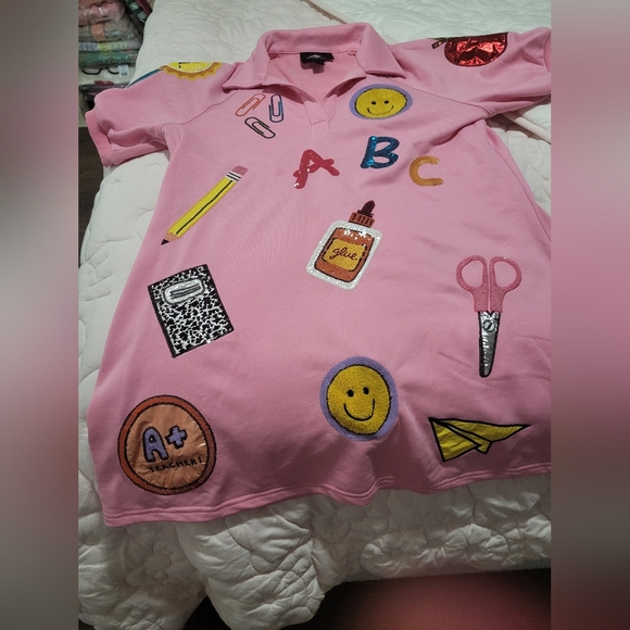 Brianna Cannon Dresses & Skirts - Brianna Cannon Pink Teacher Dress